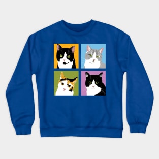 Four Cool Cats Crewneck Sweatshirt